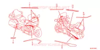 AUTOCOLLANTS pour Honda GL 1800 GOLD WING ABS NAVI AIRBAG 2016