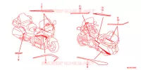 AUTOCOLLANTS pour Honda GL 1800 GOLD WING ABS NAVI AIRBAG 2016