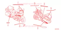 AUTOCOLLANTS pour Honda GL 1800 GOLD WING ABS NAVI AIRBAG 2016