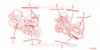 AUTOCOLLANTS pour Honda GL 1800 GOLD WING ABS NAVI AIRBAG 2016