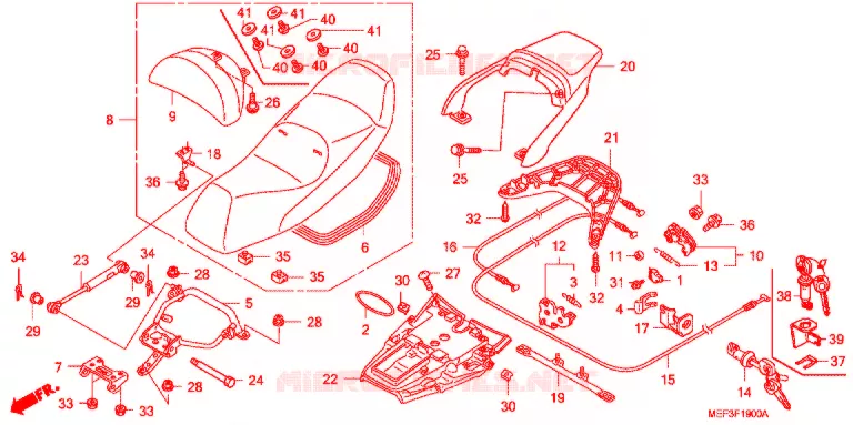 SELLE Honda SCOOTER 400 SILVERWING 2013  FJS400A9