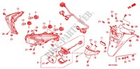FEU ARRIERE   GARDE BOUE ARRIERE (FJS400D9/FJS400A) pour Honda SILVER WING 400 ABS 2013