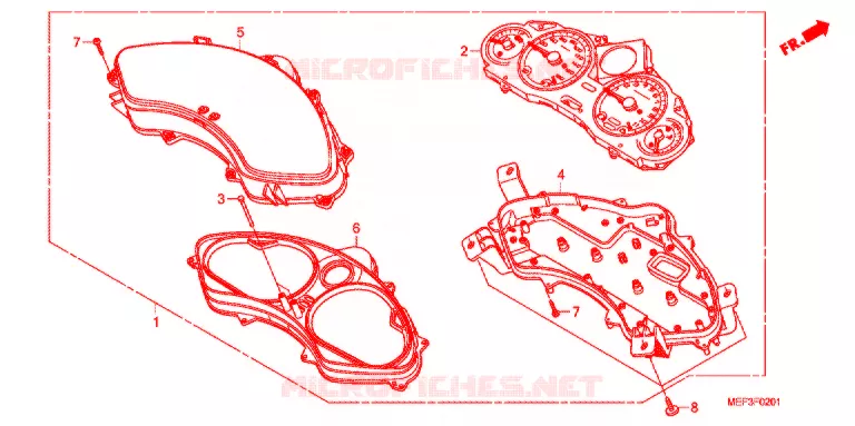 COMPTEUR DE VITESSE (FJS400D9/FJS400A) Honda SCOOTER 400 SILVERWING 2010  FJS400A9