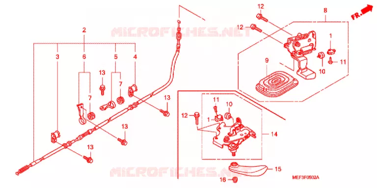 FREIN DE STATIONNEMENT Honda SCOOTER 400 SILVERWING 2014  FJS400A9