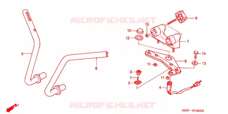 GUIDON - TE DE FOURCHE Honda MOTO 50 MONKEY 1998  Z50JV_M
