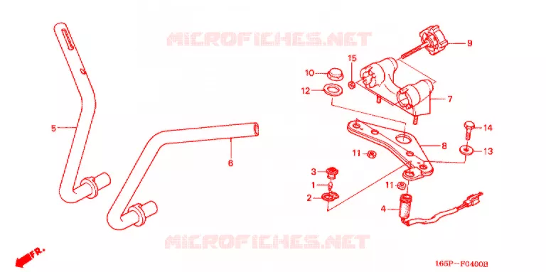 GUIDON - TE DE FOURCHE Honda MOTO 50 MONKEY 1996  Z50JT_M