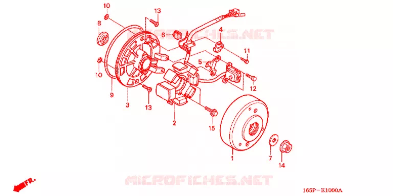 ALTERNATEUR Honda MOTO 50 MONKEY 1995  Z50JS_M