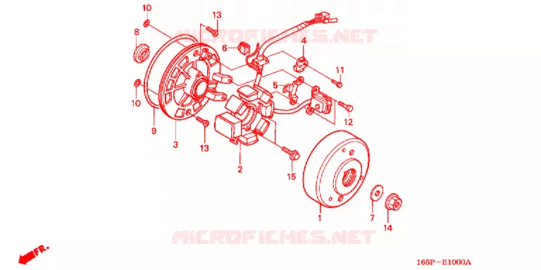 ALTERNATEUR Honda MOTO 50 MONKEY 2000  Z50JY_M