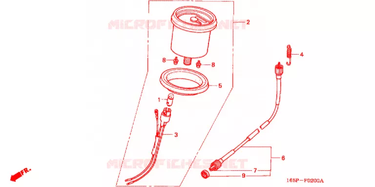 COMPTEUR Honda MOTO 50 MONKEY 2000  Z50JY_M