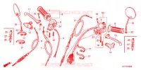 LEVIER DE GUIDON   CABLE   COMMODO pour Honda GORILLA 50 GREEN 2002