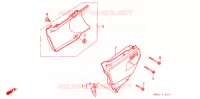 COUVERCLES LATERAUX pour Honda NX 250 1989