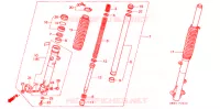 FOURCHE pour Honda NX 250 1989