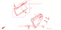 COUVERCLES LATERAUX pour Honda NX 250 1989