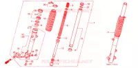 FOURCHE pour Honda NX 250 1989