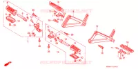 REPOSE PIED pour Honda NX 250 1989