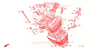 CYLINDRE   CULASSE AVANT pour Honda STEED 600 VLX Without speed warning light. Taylor bar handle 1990