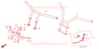 GUIDON   TE DE FOURCHE pour Honda STEED 600 VLX Without speed warning light. Taylor bar handle 1990