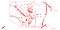 MAITRE CYLINDRE DE FREIN AVANT pour Honda STEED 600 VLX Without speed warning light. Taylor bar handle 1990