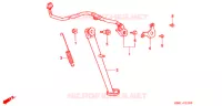 BEQUILLE pour Honda XL 250 DEGREE OVER SPEED 1991