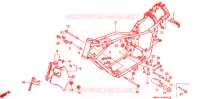 CADRE pour Honda STEED 600 VLX Without speed warning light. Taylor bar handle 1993