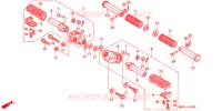 REPOSE PIED pour Honda STEED 600 VLX Without speed warning light. Taylor bar handle 1993