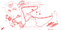 COUVERCLES LATERAUX pour Honda STEED 600 VLX Without speed warning light. Taylor bar handle 1994