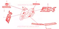 T (3) pour Honda 50 LIVE DIO ZX, front brake disk 1994