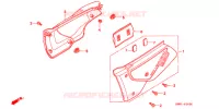 COUVERCLES LATERAUX pour Honda XL 250 DEGREE 1995