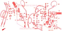 LEVIER DE GUIDON   CABLE   COMMODO (2) pour Honda XL 250 DEGREE 1995