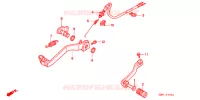 PEDALE (2) pour Honda XL 250 DEGREE 1995