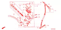 MAITRE CYLINDRE DE FREIN AVANT pour Honda STEED 600 With speed warning light · Taylor bar handle 1996