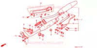 SILENCIEUX D'ECHAPPEMENT pour Honda STEED 600 With speed warning light · Taylor bar handle 1996