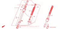 AMORTISSEUR AVANT pour Honda Z 50 R 1997