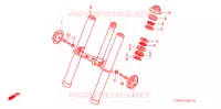 FOURCHE pour Honda Z 50 R 1997