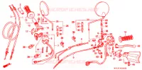LEVIER DE GUIDON   CABLE   COMMODO pour Honda AFRICA TWIN 750 1994
