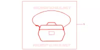 SAC INTERIEUR DE TOP CASE pour Honda CBF 600 FAIRING 34HP 2010