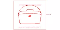 SAC INTERIEUR DE TOP CASE pour Honda CBF 600 CARENEE ABS 2010