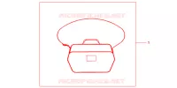 SAC INTERIEUR DE TOP CASE pour Honda CBF 600 CARENEE ABS 2010