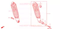 AMORTISSEUR ARRIERE pour Honda CB 500 1998