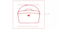 SAC INTERIEUR DE TOP CASE pour Honda CB 500 1998