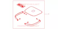 GARNITURES TOP CASE R218 pour Honda CB 500 50HP 1999