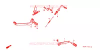 PEDALE (2) pour Honda CB 500 50HP 1999