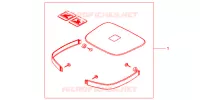 GARNITURES TOP CASE R218 pour Honda CB 500 2000