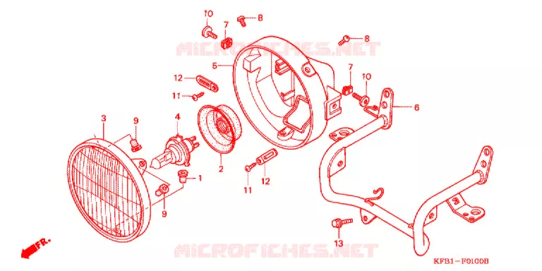 PHARE Honda MOTO 230 SL 2001  SL230X