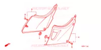 COUVERCLES LATERAUX pour Honda CB 500 1999