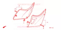 COUVERCLES LATERAUX pour Honda CB 500 1999