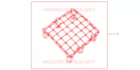 FILET BAGAGES NOIR pour Honda CB 500 1999