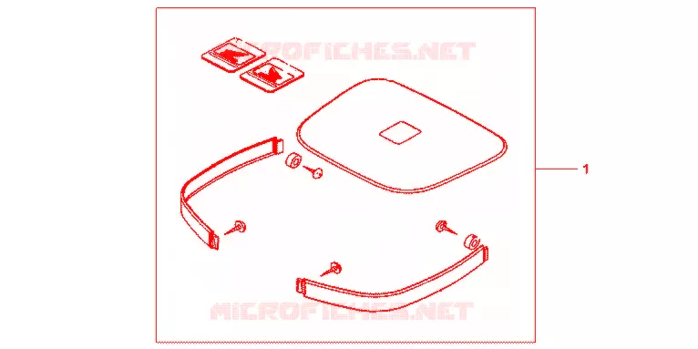 GARNITURES TOP CASE R218 Honda MOTO 500 CB 1999  CB500X