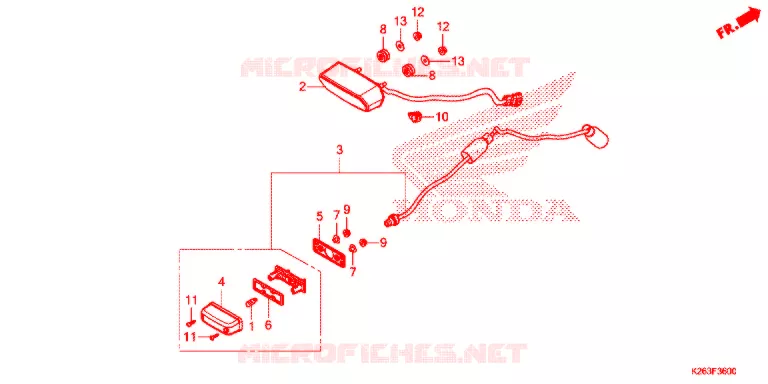 FEU ARRIERE Honda MOTO 125 MSX 2013  MSX125D