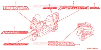 AUTOCOLLANTS pour Honda JAZZ 250 2001